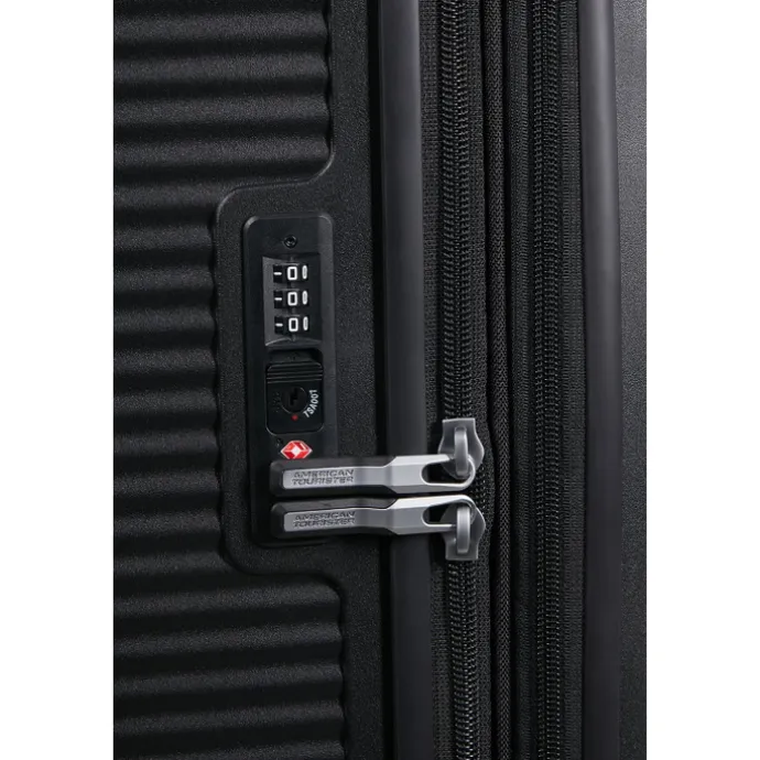 American Tourister Soundbox Spinner 80/30 TSA Expandable bass black