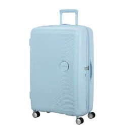 American Tourister Soundbox Spinner 77/28 TSA Expandable pastel blue
