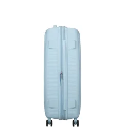 American Tourister Soundbox Spinner 77/28 TSA Expandable pastel blue