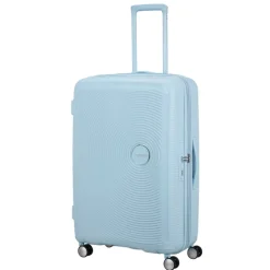 American Tourister Soundbox Spinner 77/28 TSA Expandable pastel blue