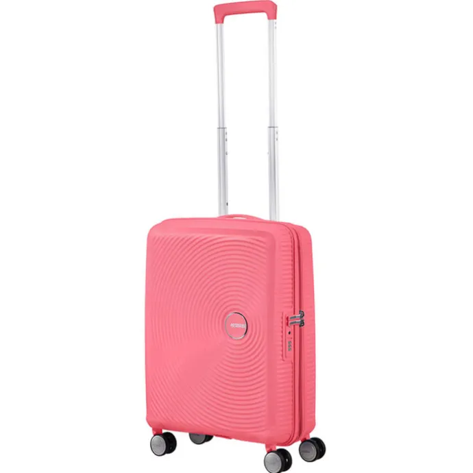 American Tourister Soundbox Spinner 55 Expandable sun kissed coral