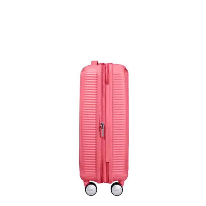 American Tourister Soundbox Spinner 55 Expandable sun kissed coral