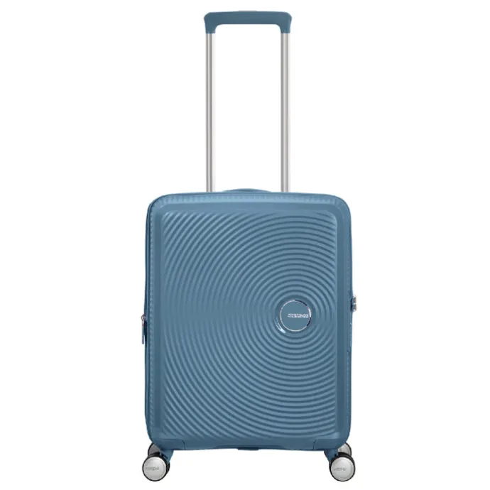 American Tourister Soundbox Spinner 55 Expandable stone blue