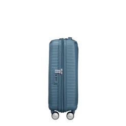 American Tourister Soundbox Spinner 55 Expandable stone blue