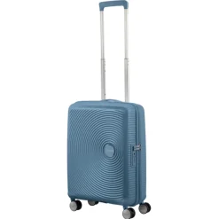 American Tourister Soundbox Spinner 55 Expandable stone blue