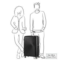 American Tourister Soundbox Spinner 77 Expandable turquoise tonic