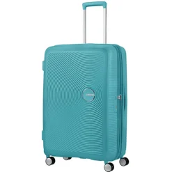American Tourister Soundbox Spinner 77 Expandable turquoise tonic