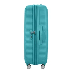 American Tourister Soundbox Spinner 77 Expandable turquoise tonic