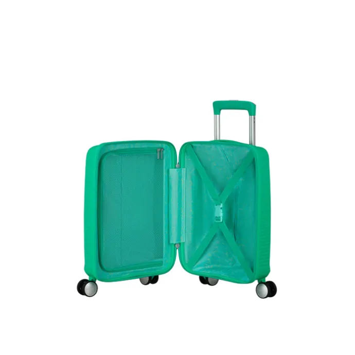 American Tourister Soundbox Mini Spinner 47 bright green