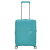 American Tourister Soundbox Spinner 55 Expandable turquoise tonic