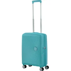 American Tourister Soundbox Spinner 55 Expandable turquoise tonic