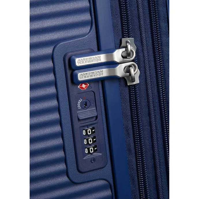 American Tourister Soundbox Spinner 77 Expandable midnight navy