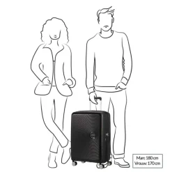 American Tourister Soundbox Spinner 67 Expandable bass black