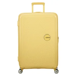 American Tourister Soundbox Spinner 77/28 TSA Expandable pastel yellow
