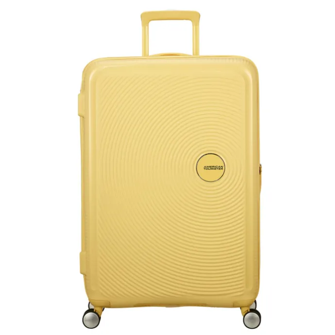 American Tourister Soundbox Spinner 77/28 TSA Expandable pastel yellow