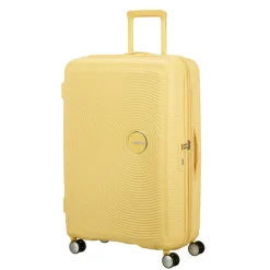 American Tourister Soundbox Spinner 77/28 TSA Expandable pastel yellow