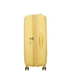 American Tourister Soundbox Spinner 77/28 TSA Expandable pastel yellow
