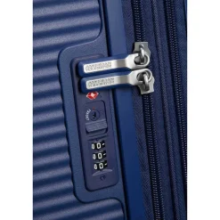 American Tourister Soundbox Spinner 55 Expandable midnight navy