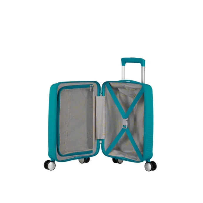 American Tourister Soundbox Mini Spinner 47 deep teal