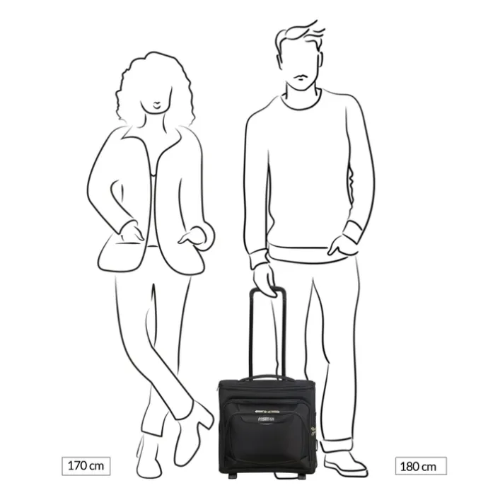 American Tourister Summerride Upright Underseater Exp black