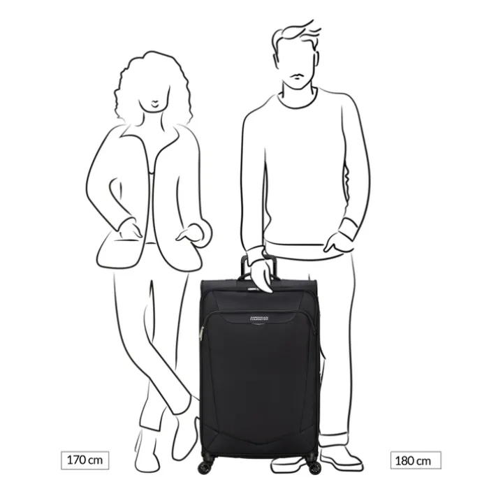 American Tourister Summerride Spinner L Exp black