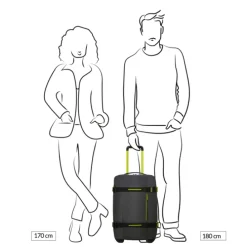 American Tourister Urban Track Duffle/Wheels S Coated black/lime