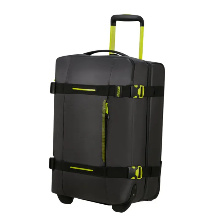 American Tourister Urban Track Duffle/Wheels S Coated black/lime