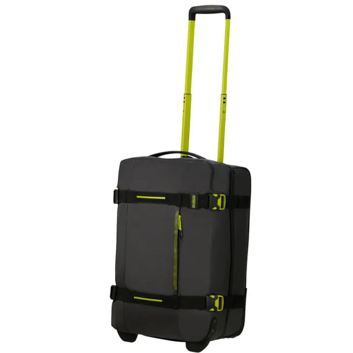 American Tourister Urban Track Duffle/Wheels S Coated black/lime
