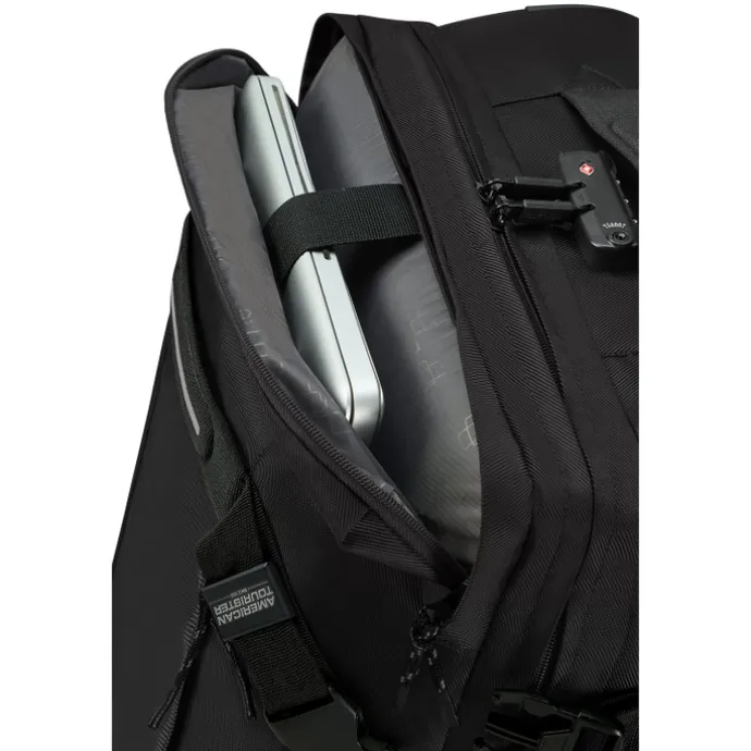 American Tourister Urban Track Duffle/Wheels Backpack asphalt black