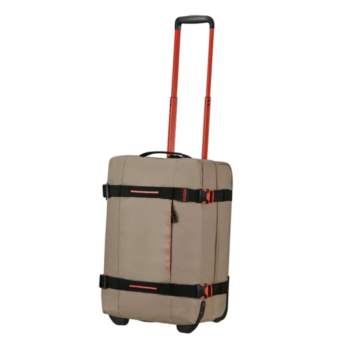 American Tourister Urban Track Wheeled Duffle S Coated beige/orange