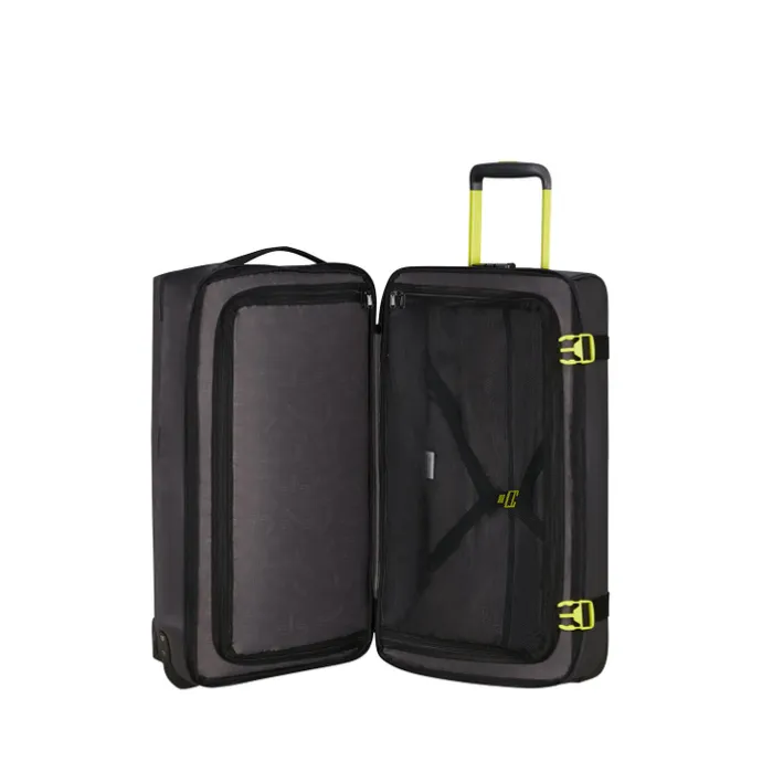 American Tourister Urban Track Duffle/Wheels M Coated black/lime
