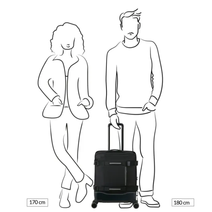 American Tourister Urban Track Spinner S TSA dark khaki