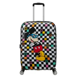 American Tourister Wavebreaker Disney Spinner 67 cm Mickey Check