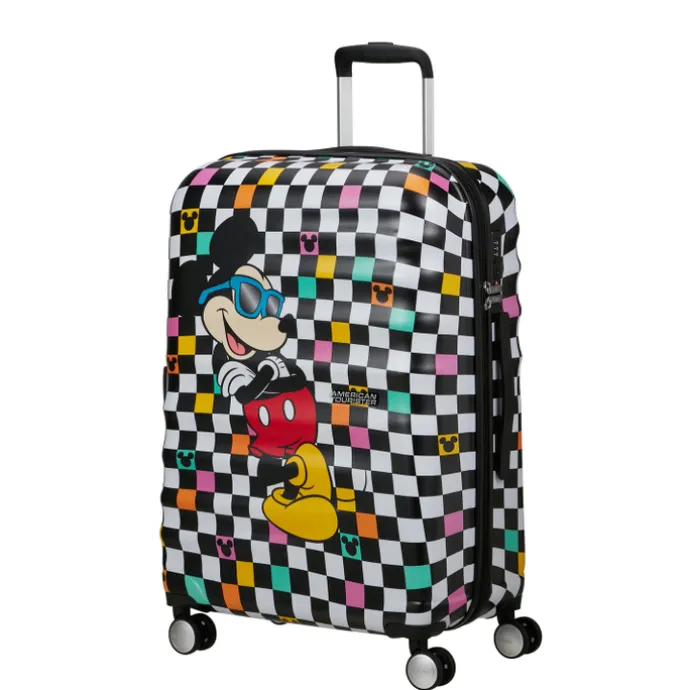 American Tourister Wavebreaker Disney Spinner 67 cm Mickey Check