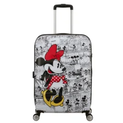 American Tourister Wavebreaker Disney Spinner 67/24 TSA minnie comics white