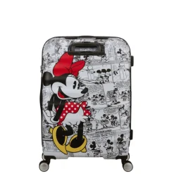 American Tourister Wavebreaker Disney Spinner 67/24 TSA minnie comics white