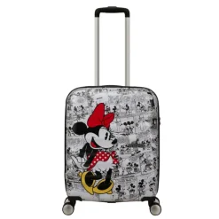 American Tourister Wavebreaker Disney Spinner 55/20 TSA minnie comics white