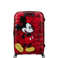 American Tourister Wavebreaker Disney Spinner 77/28 TSA mickey comics red
