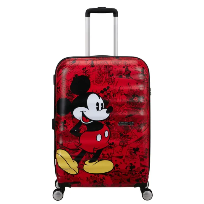 American Tourister Wavebreaker Disney Spinner 67/24 TSA mickey comics red