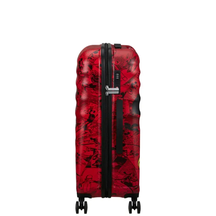 American Tourister Wavebreaker Disney Spinner 67/24 TSA mickey comics red