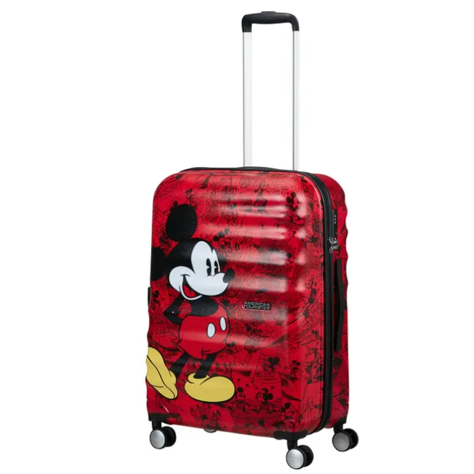 American Tourister Wavebreaker Disney Spinner 67/24 TSA mickey comics red