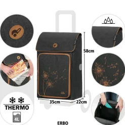 Andersen Quattro Shopper Erbo black