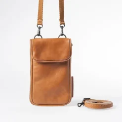 Aunts & Uncles Jamies Orchard Cloudberry Phone Bag cognac