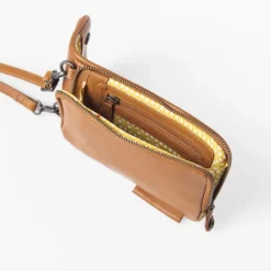 Aunts & Uncles Jamies Orchard Cloudberry Phone Bag cognac