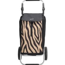 Beagles Alberic Shopping Trolley zebra brown