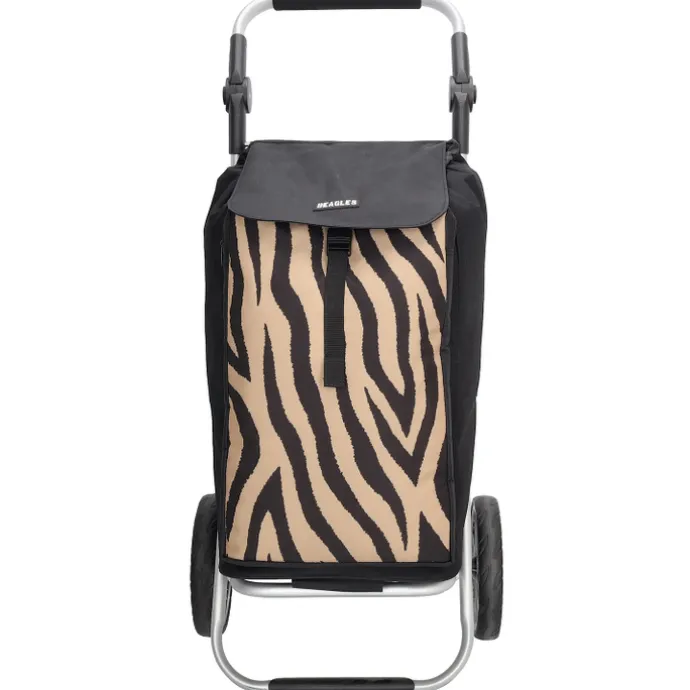 Beagles Alberic Shopping Trolley zebra brown