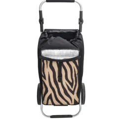 Beagles Alberic Shopping Trolley zebra brown