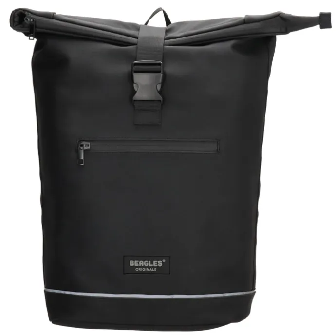 Beagles Originals Rolltop Rugtas Waterproof 15.6" zwart