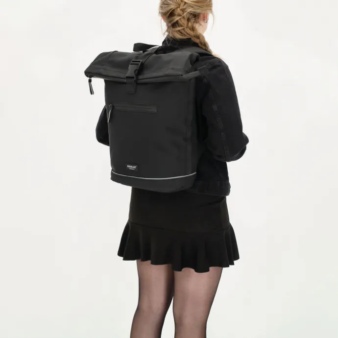 Beagles Originals Rolltop Rugtas Waterproof 15.6" zwart