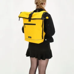 Beagles Originals Rolltop Rugtas Waterproof 15.6" geel